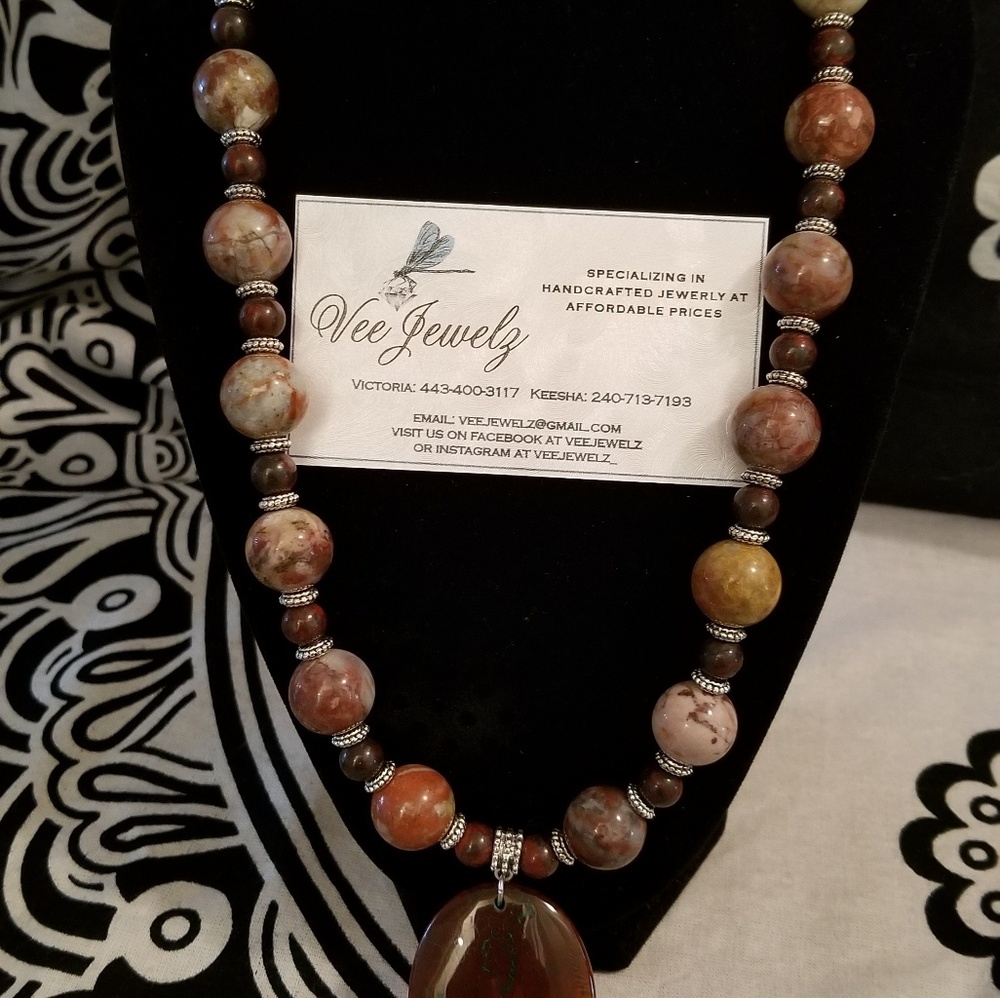 Handmade 2pc necklace set
